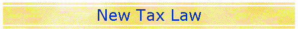 New Tax Law